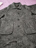 白鹿語(yǔ)翻領(lǐng)大口袋毛呢大衣25冬季新款羊毛混紡長(cháng)款雙面呢女 花灰色 L 曬單實(shí)拍圖