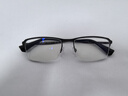 阿瑪尼（Emporio Armani）阿瑪尼近視眼鏡框男女款商務(wù)半框鈦架可配度數眼鏡架 0EA1044TD 3127 磨砂黑尺寸55 僅鏡架-可試戴 曬單實(shí)拍圖