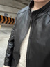 WVD2025新款單皮皮夾克休閑立領(lǐng)山羊皮真皮夾克秋冬男皮夾克 黑色單皮 黑色單皮 L 105-125斤 曬單實(shí)拍圖