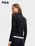 FILA 斐樂(lè )官方女子針織長(cháng)袖衫冬季新款時(shí)尚休閑半拉鏈修身長(cháng)T 傳奇藍-NV M 165/84A/M 曬單實(shí)拍圖