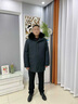 老爺車(chē)鵝絨服中老年人羽絨服男加厚中長(cháng)款爸爸裝可拆卸鵝絨內膽保暖外套 黑色 （狐貍毛領(lǐng)） XL 【建議135-150斤】 曬單實(shí)拍圖