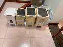 潔仕寶垃圾桶腳踏式20L奶油棕廚房客廳臥室?guī)l(wèi)生間帶蓋手按腳踩翻蓋 曬單實拍圖