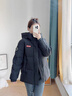 鴨鴨（YAYA）時(shí)空道宇系列短款羽絨服女冬季新款三防保暖外套男女同款 星空黑色 M 【推薦110-130斤】 曬單實(shí)拍圖
