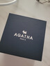 AGATHA/璦嘉莎 法蘭西小狗銀耳釘女士 生日禮物送女友閨蜜高級感耳飾 曬單實(shí)拍圖