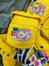 卡通可愛(ài)兒童包斜挎包新款卡通包包男女包包背包輕便百搭幼兒園 牽手黃 曬單實(shí)拍圖