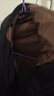 七匹狼【三防面料】羽絨服男士秋冬季連帽薄夾克男裝外套 黑色 XL 曬單實(shí)拍圖