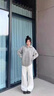 NASADKGM潮牌毛衣男秋冬季美式復古運動(dòng)學(xué)院風(fēng)毛衣男女寬松慵懶翻領(lǐng)針織衫 深灰色 XL （建議140-160斤） 曬單實(shí)拍圖