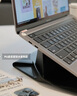 moft適用ipad macbookpro筆記本電腦內膽包適用蘋(píng)果ipad便攜支架包一體增高支架折疊保護套16寸13/14寸 騎士黑 14英寸 曬單實(shí)拍圖
