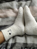 接運貓秋冬季襪子女中筒襪加絨加厚保暖毛圈襪可愛(ài)毛茸茸地板襪ins潮襪 [毛毛襪組合款]5款各1雙] 5雙 曬單實(shí)拍圖