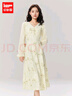 IEF/愛(ài)依服連衣裙2025春季新款法式成熟風(fēng)氣質(zhì)感花色通勤連衣長(cháng)裙 綠杏花 M 曬單實(shí)拍圖