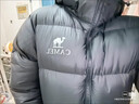 駱駝（CAMEL）羽絨內膽三合一防水加絨三防沖鋒衣AD12263514B幻影黑,男女XL 曬單實(shí)拍圖
