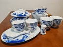 君悟景德鎮青花瓷碗具套裝家用中式碗盤(pán)餐具整套釉下彩高白瓷喬遷送禮 釉下彩·青花瓷|10人套裝 66件套 曬單實(shí)拍圖
