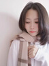 GIAVENTOLA澳洲羊毛圍巾女2025秋冬新款圍脖女輕奢生日圣誕節禮物送女友老婆 駝咖格【精致禮盒裝】 曬單實(shí)拍圖