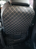汽車(chē)座椅防踢墊后排保護墊椅背靠背防護墊車(chē)型通用結實(shí)易清潔打理 黑色菱格全包一對（熱銷(xiāo)推薦款） 曬單實(shí)拍圖