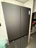 美的（Midea）熊墩墩601雙系統純平全嵌凈味除菌十字四開(kāi)門(mén)一級無(wú)霜家用電冰箱BCD-601WUSPZM(E)海貝黛 曬單實(shí)拍圖