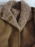 海寧兩面穿女士冬季新款純羊毛大衣羊羔皮毛短款一體皮草外套 駝棕色 S  適用80-110斤 曬單實拍圖