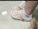 卡駱馳（CROCS）洞洞鞋貝雅卡駱班輕便耐磨一腳蹬休閑鞋|205089 冬日白/彩色-1LI 37 /38(230mm) 曬單實(shí)拍圖