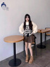 百麗踏英倫風(fēng)2025秋季新款磨砂皮系帶馬丁靴女厚底短筒靴子大頭機車(chē)單靴 卡其色 37 曬單實(shí)拍圖