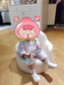 ZRYZ兒童沙發(fā)寶寶嬰幼兒卡通可愛(ài)小沙發(fā)幼兒園閱讀角靠背學(xué)坐小椅子 大號米色兔子（1-12歲） 海綿 曬單實(shí)拍圖