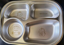 美廚（maxcook）316L不銹鋼飯盒分格餐盤(pán) 微波爐飯盒學(xué)生飯盒4格帶蓋綠龍MCFT9200 曬單實(shí)拍圖