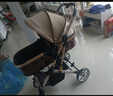 智嬰貝 INTELLIGENT BABY嬰兒推車(chē)雙向避震可坐可平躺兒童輕便折疊高景觀(guān)新生兒遛娃手推車(chē) 卡其色輕奢版-四輪橡膠買(mǎi)一送八 曬單實(shí)拍圖