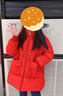 粟茝孕婦羽絨服孕晚期加大加肥冬季寬松韓版中長(cháng)款羽絨服保暖面包服 紅色 XL其它尺碼 曬單實(shí)拍圖