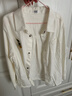 巴拉巴拉童裝兒童襯衫男童寬松白襯衣外穿內搭秋季長(cháng)袖上衣百搭潮 本白10101 120 曬單實(shí)拍圖