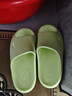樸西小鯊魚(yú)軟底兒童涼拖鞋男童寶寶洗澡防滑家居室內拖鞋女童 苔蘚綠 曬單實(shí)拍圖