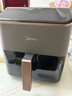 美的（Midea）空氣炸鍋機新款家用免翻面透明可視大容量空氣炸鍋不用翻面可視電炸鍋微波爐烤箱一體機烤紅薯機 【自研AI智能算法烹飪KZC539J5】 5.3L 曬單實(shí)拍圖