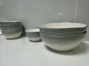 松發(fā)瓷器陶瓷餐具套裝碗碟盤子家用菜盤新款喬遷新居碗具餐盤 漸變灰25頭 曬單實(shí)拍圖