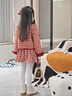 G.duck小黃鴨女童小香風(fēng)套裝秋冬裝2025新款洋氣兒童過(guò)年衣服女大童裙子 兩件套 110 建議100-110cm4-5歲 曬單實(shí)拍圖