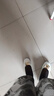 蜘蛛王（SPIDER KING）真軟皮淺口小皮鞋女粗跟高跟鞋百搭中跟媽媽鞋不累腳氣質(zhì)單鞋女鞋 米白 38 曬單實拍圖