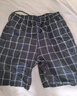 浪莎100%純棉格子睡褲男士夏季沙灘褲寬松五分大碼大褲衩休閑家居短褲 藏青中格 2XL 【適合體重130-160斤】 曬單實(shí)拍圖