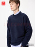 優(yōu)衣庫男女裝souffle yarn舒芙蕾圓領(lǐng)針織衫毛衣毛衫25新款479235 69 藏青色 M /170/92A 曬單實(shí)拍圖