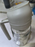 雙槍油壺噴油壺 倒油噴油一體食用油玻璃油壺廚房家用不掛油 奶油白 曬單實(shí)拍圖