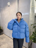 波司登（BOSIDENG）25新款羽絨服女短明星同款90絨泡芙脫卸帽冬厚保暖外套B250243102 【明星同款色】布魯斯藍5A34 M 165/88A 體重約125-140斤 曬單實(shí)拍圖