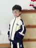 G.DUCKKIDS男童套裝春秋裝2024新款洋氣男寶寶春裝帥衣服兒童春秋款網(wǎng)紅童裝 藏青色H-3套裝 90碼(建議身高85公分左右) 曬單實(shí)拍圖