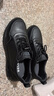 百麗男鞋休閑運動(dòng)鞋款商場(chǎng)同款厚底真皮健步鞋8VA01CM5 黑色-單里 40 (250mm) 曬單實(shí)拍圖