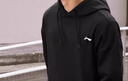 李寧衛衣男秋冬加絨連帽休閑男女同款跑步服運動(dòng)服長(cháng)袖情侶訓練服 曬單實(shí)拍圖