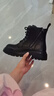 他她靴子2025冬新款時(shí)裝靴百搭靴子簡(jiǎn)約女鞋馬丁靴 黑色 38 曬單實(shí)拍圖