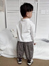 G.DUCKKIDS小黃鴨男童褲子春秋2025新款男寶寶秋季條紋休閑褲兒童運動(dòng)束腳褲 灰色 100 建議2~3歲【 90-100cm】cm 曬單實(shí)拍圖