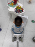 babycare雙子滑板車7系兒童全能1-6歲小孩寶寶代步車安全溜溜車可坐拉桿箱 【雙子滑行車】星屑灰 曬單實(shí)拍圖