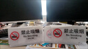 禁止吸煙標識桌牌定制亞克力警示牌請勿提示牌立牌擺臺牌子 新款禁止吸煙（白色雙面三角牌） 7x14cm 曬單實(shí)拍圖