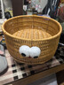 范爺家小怪獸可愛(ài)仿藤編收納筐玄關(guān)雜物鑰匙收納盒零食筐桌面水果盤(pán)   曬單實(shí)拍圖