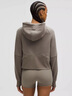 lululemon丨Scuba 女士超寬松款拉鏈連帽衫 LW3HTLS 暖褐灰 M /L 曬單實(shí)拍圖