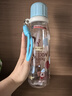 物生物（RELEA）水杯男女學(xué)生耐高溫Tritan塑料杯大容量夏季兒童上學(xué)專(zhuān)用吸管杯子 修狗公園藍800ml 曬單實(shí)拍圖
