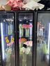 頂邦（DINGBANG) 鮮花保鮮柜 花店商用大容量風(fēng)冷鮮花保鮮冰箱冰柜冷柜冷藏柜水果飲料鮮花展示柜 【玻璃加熱除霧款】平層款三門(mén)黑色(免倒水) 曬單實(shí)拍圖