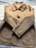 雷公館 毛呢大衣女短款100%羊毛2025秋冬毛呢外套寬松羊毛雙面呢小個(gè)子 抹茶色 L 曬單實(shí)拍圖