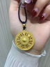 瑯清老鳳凰金店款越南18k黃金色八寶羅盤(pán)吊墜女款硬金項鏈古法傳承鏤 越南18k黃金色福牌鏤空八寶羅盤(pán) 曬單實(shí)拍圖
