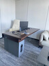 群儒承瑜（JEFUISML）意式極簡(jiǎn)書(shū)桌輕奢實(shí)木電腦高端亞克力老板辦公桌電腦桌書(shū)房寫(xiě)字臺 1.6米單書(shū)桌 曬單實(shí)拍圖